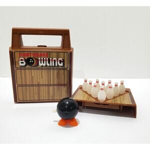 Vtg Tomy Partymate BOWLING Game with Working Original Wind-Up Bowling Ball